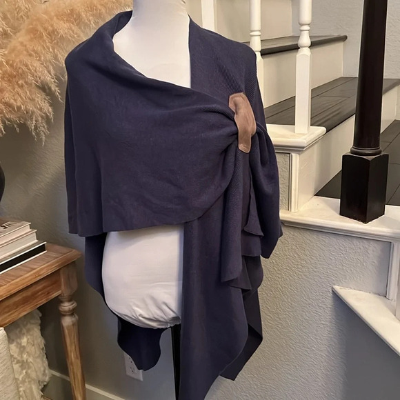Soft Surroundings Georgianna Wrap Shawl Poncho Missy One Size - Picture 5 of 7